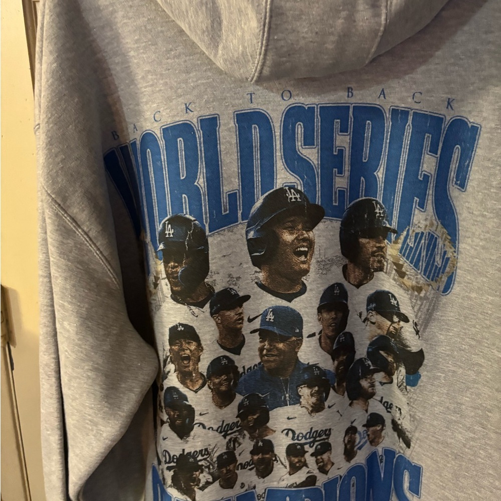 World Champions Dodgers “B2B” Hoodie - Picture 2 of 4